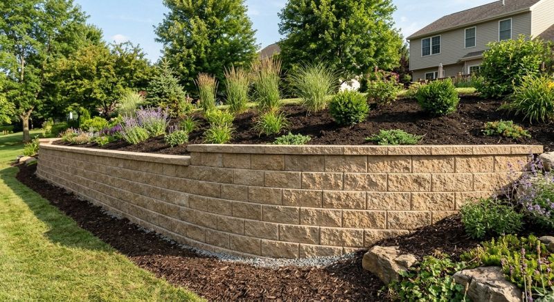 Block Retaining Wall Installation in Melbourne, FL