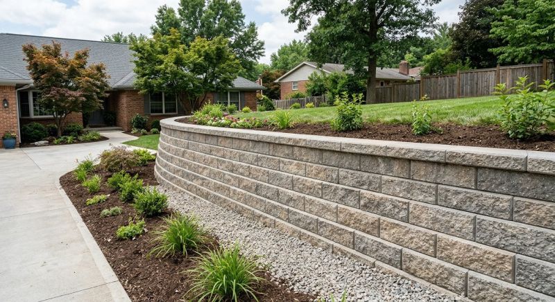 Block Retaining Wall Installation in Sonoma County, CA