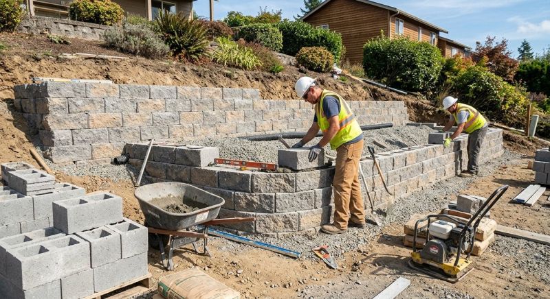 Hardscape Wall Construction in Sonoma County, CA