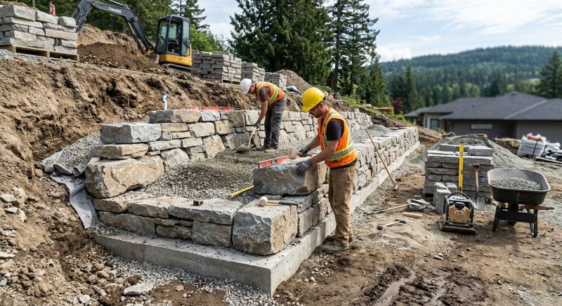Landscape Wall Construction in Clermont, FL