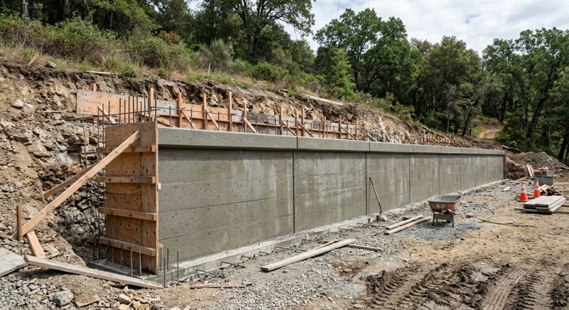 Retention Wall Construction in Marin County, CA