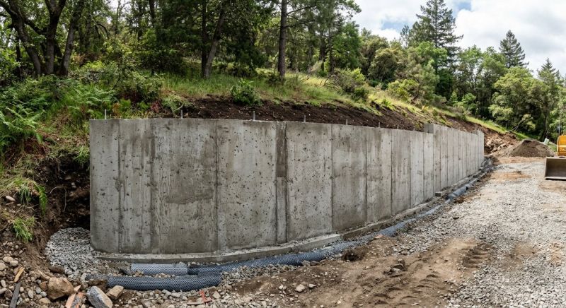 Retention Wall Installation in Lakeland, FL